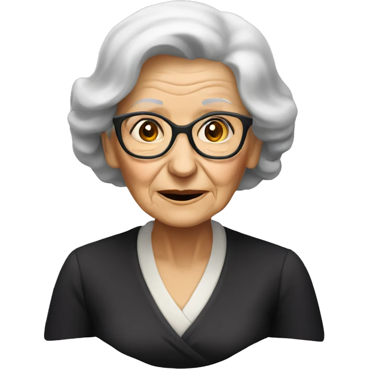 Old lady widow emoji