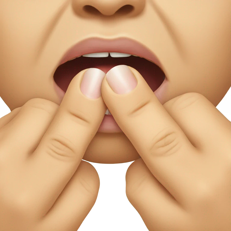 biting nails emoji