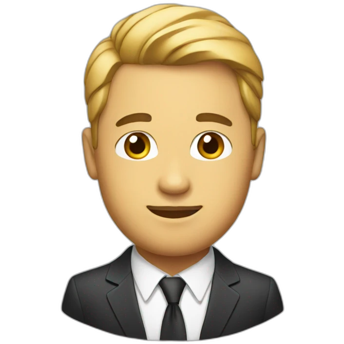man in suit and tie emoji