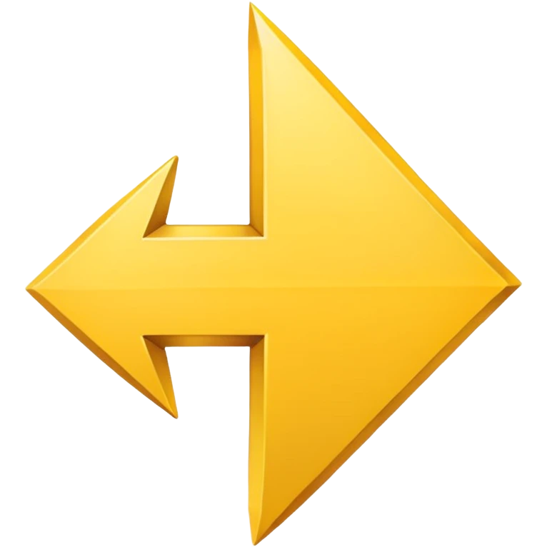 A simple yellow (#EBAA3C) arrow pointing to the right emoji