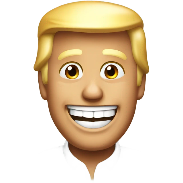 Donald trump smiling cute emoji