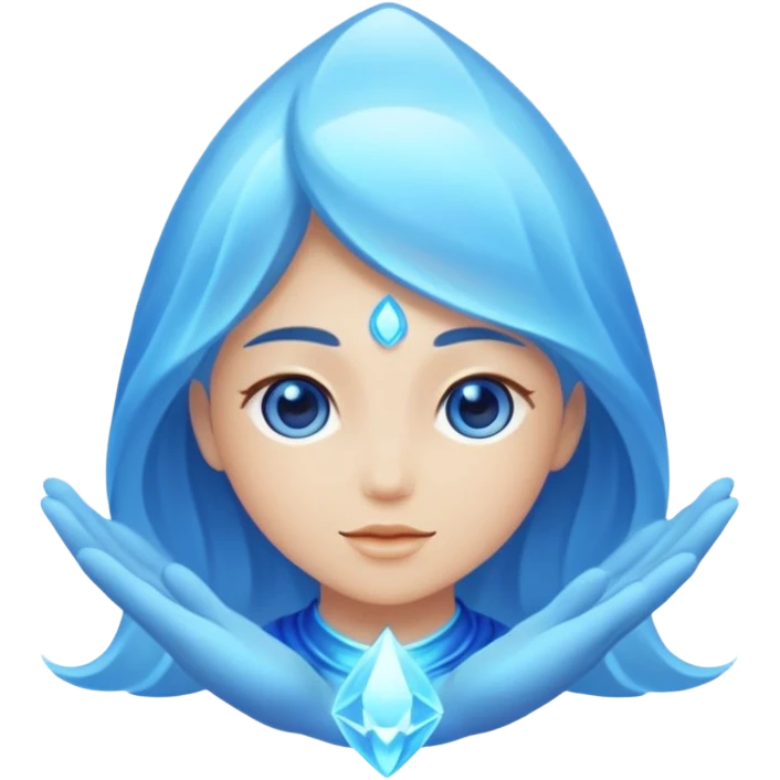 Голубой вайб emoji