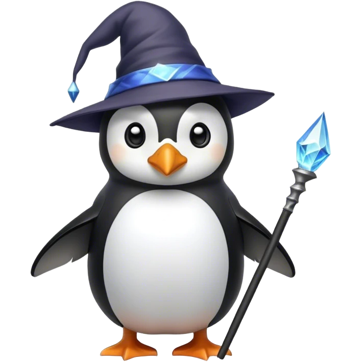 Wizard penguin emoji
