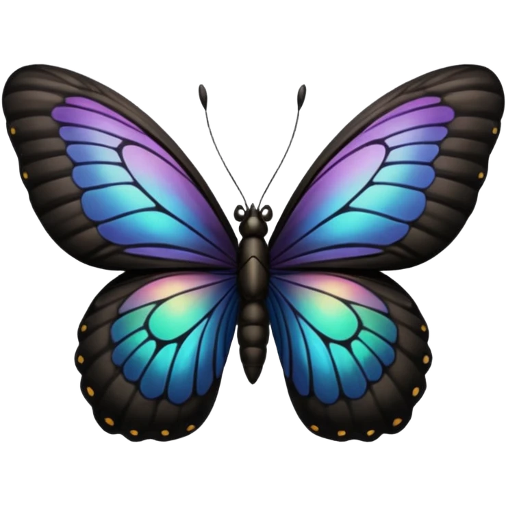 Black butterfly emoji