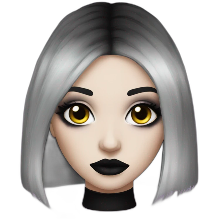 goth-girl-makeup emoji