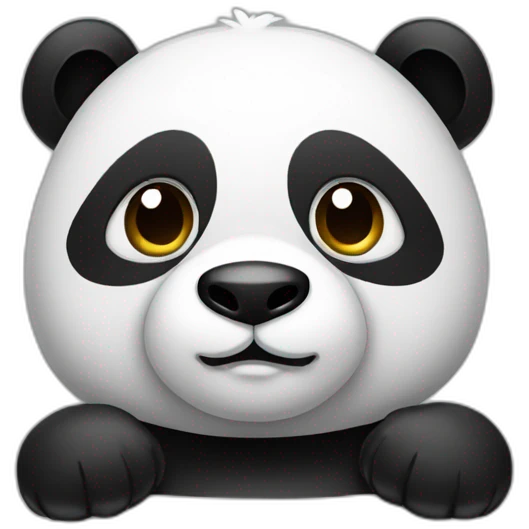 Panda wearing top emoji