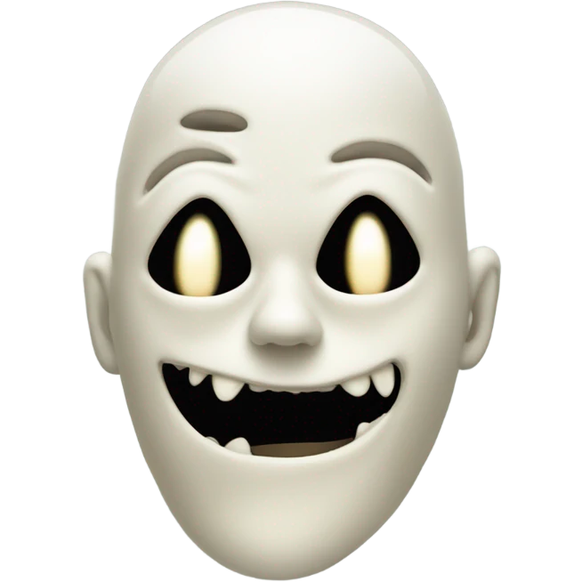 Ghost face Halloween  emoji