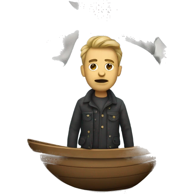designer in sinking ship emoji