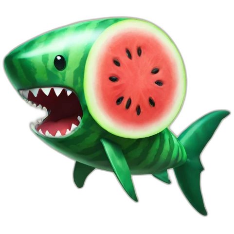 Watermelon Shark emoji