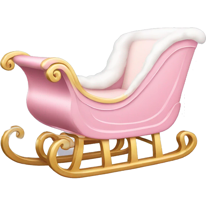 light pink sleigh emoji