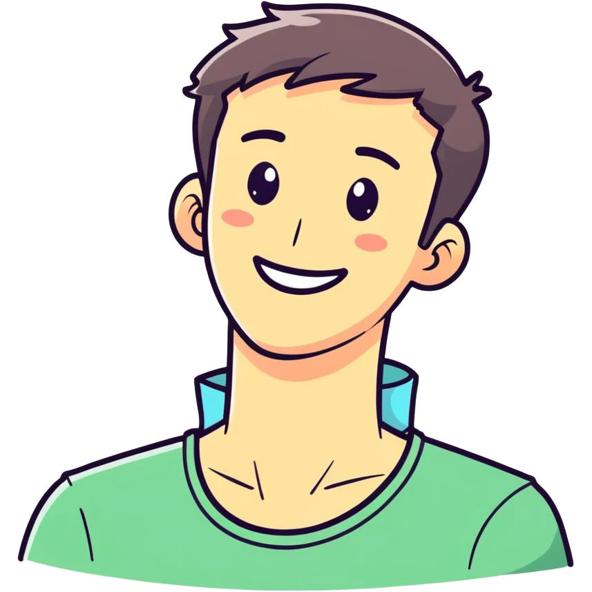 guy holding his neck while smiling emoji