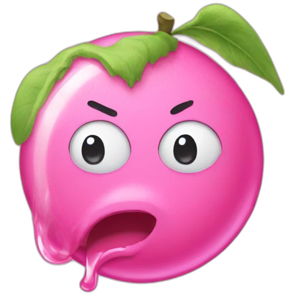 disgust bubble gum emoji