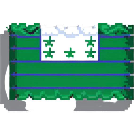 flag of Abkhazia pixel art style emoji