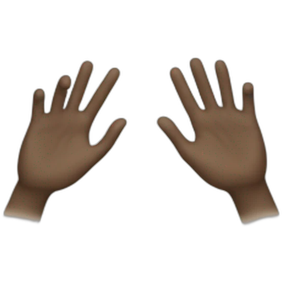 two hands doing rectangle emoji