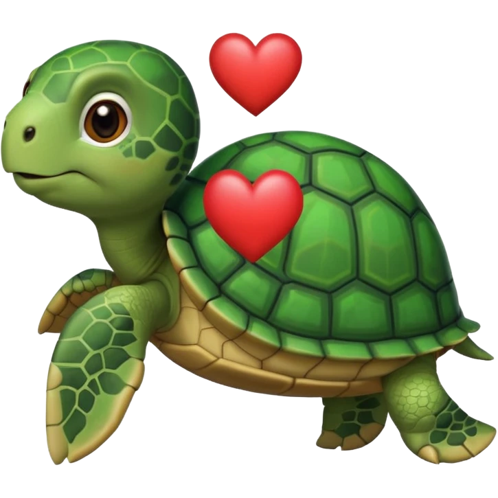 See Turtle in love emoji