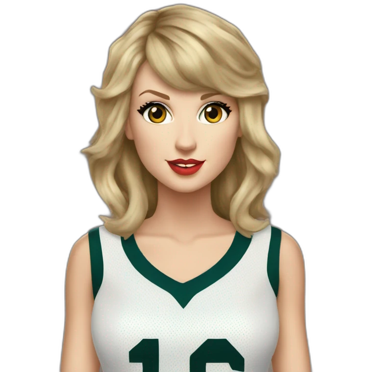 taylor-swift-in-nfl-ram-jersey emoji