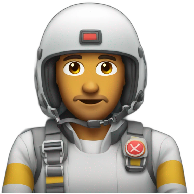 man in cockpit emoji