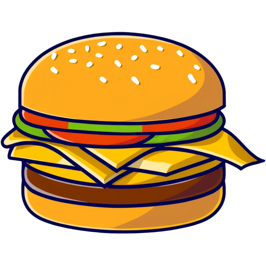 fancy gold-plated burger with gold leaf emoji