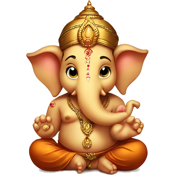 Cute ganpati bappa emoji