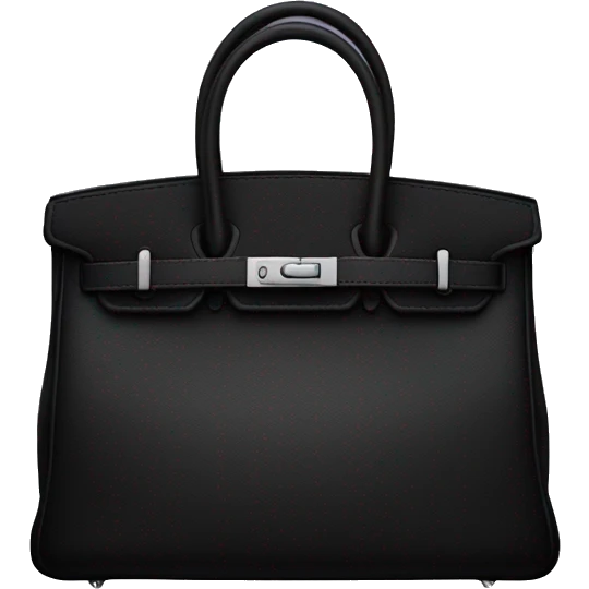 Black birkin bag emoji