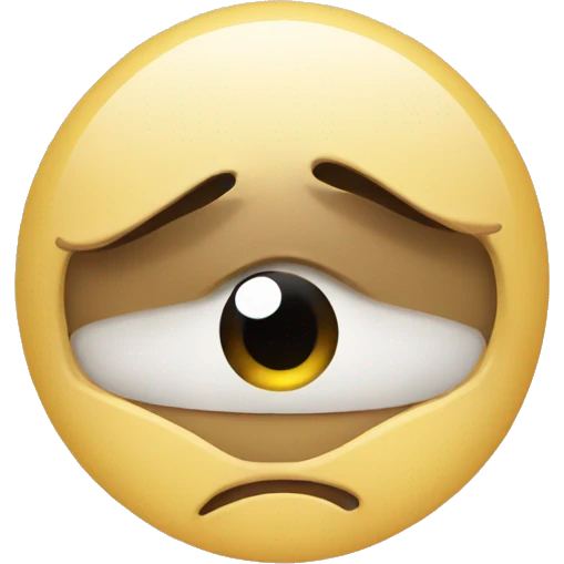 emoji with tired eyes  emoji