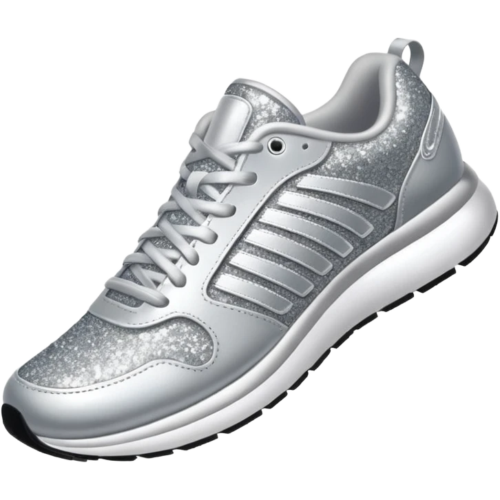 glitter running shoes emoji