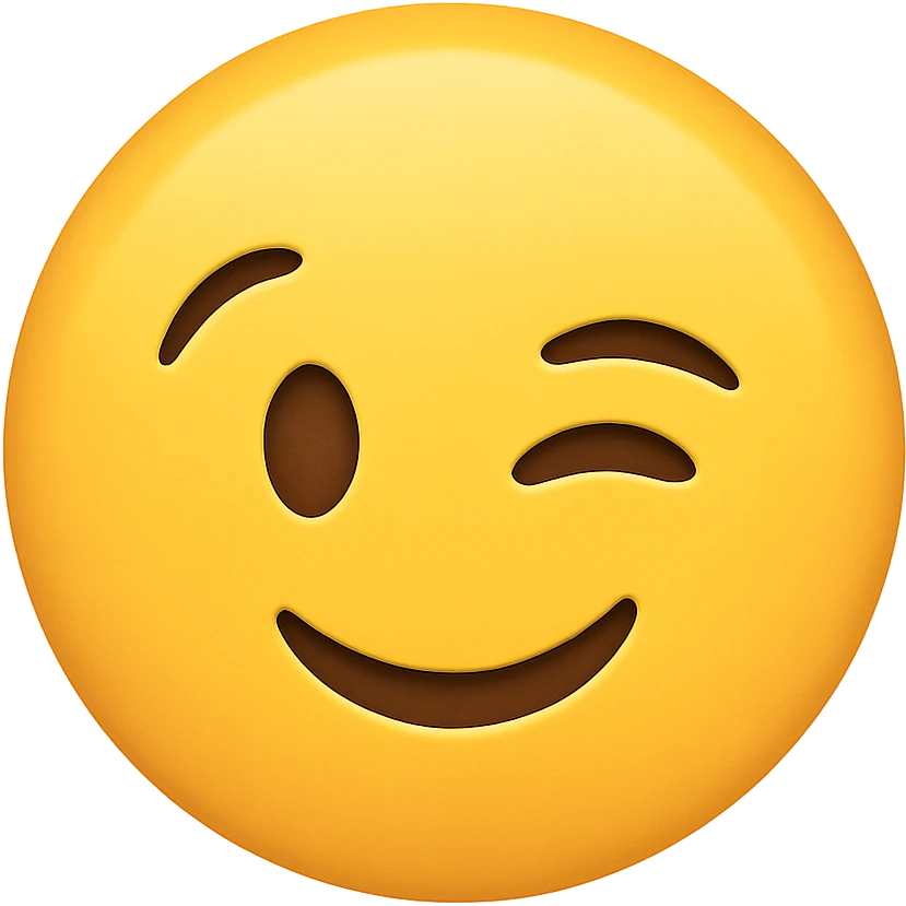winking face emoji emoji