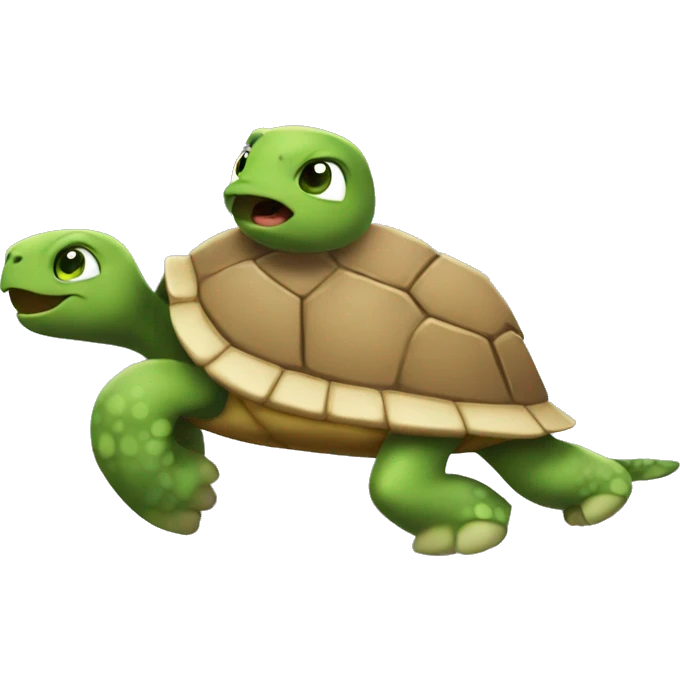 speedy turtle, kinda turtle with wind uprising emoji