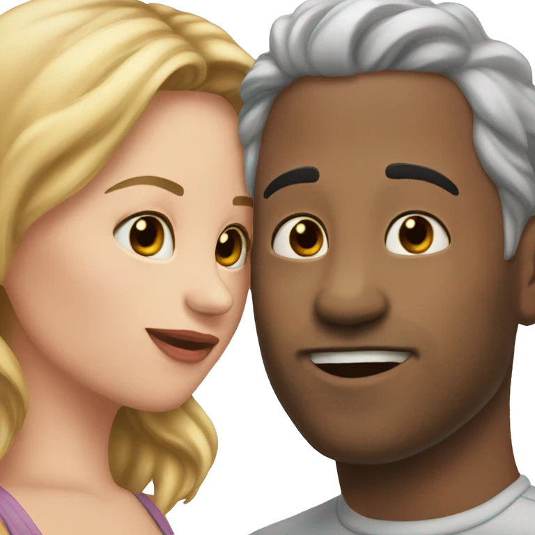 kiss on the cheek emoji