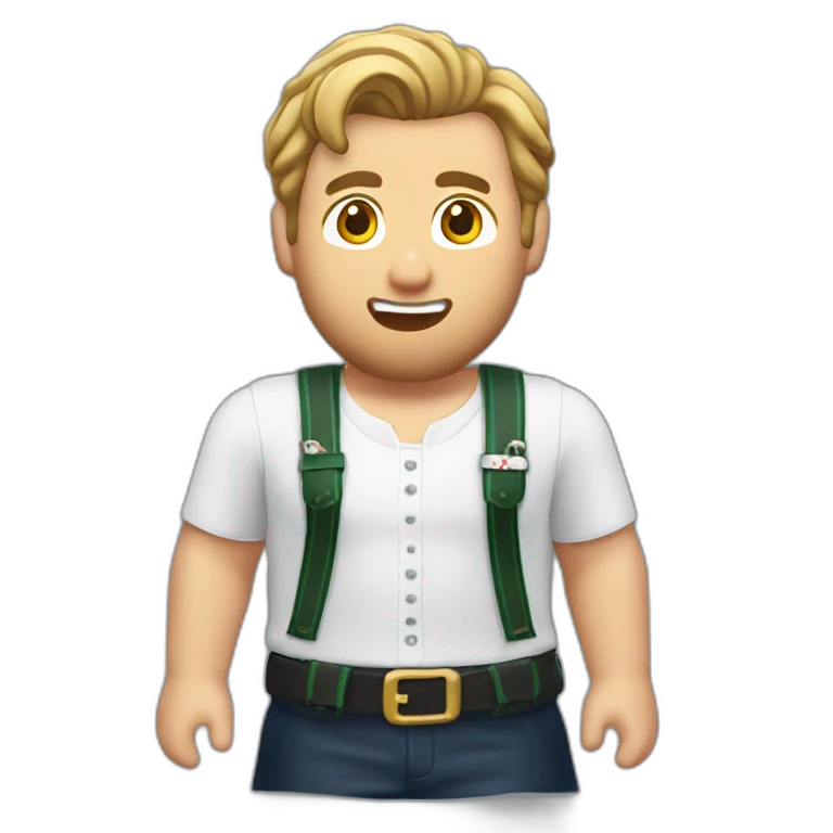 Harry Kane in lederhosen emoji