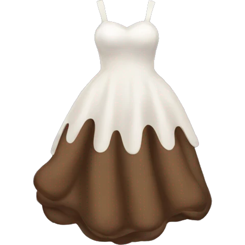 Flying poop emoji with a dress emoji