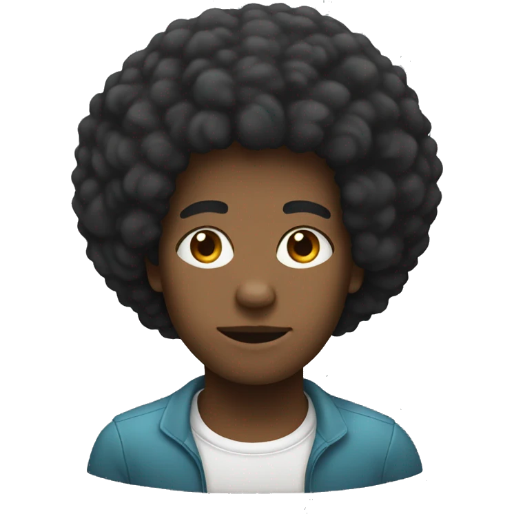 afro emoji