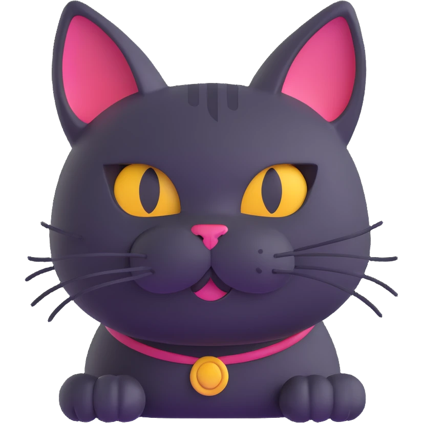 jolly one-eyed cat emoji