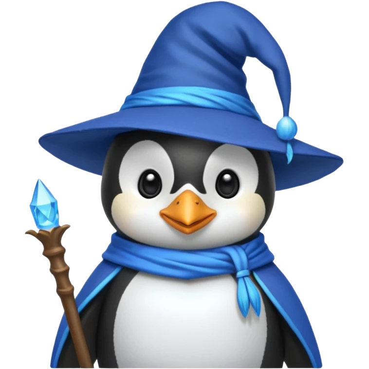 Penguin Wizard emoji