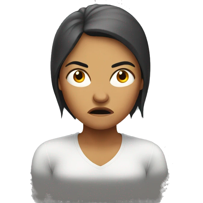 Angry round woman  emoji