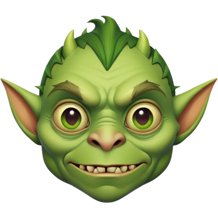 goblin with facial features closely resembling Steven Miller emoji