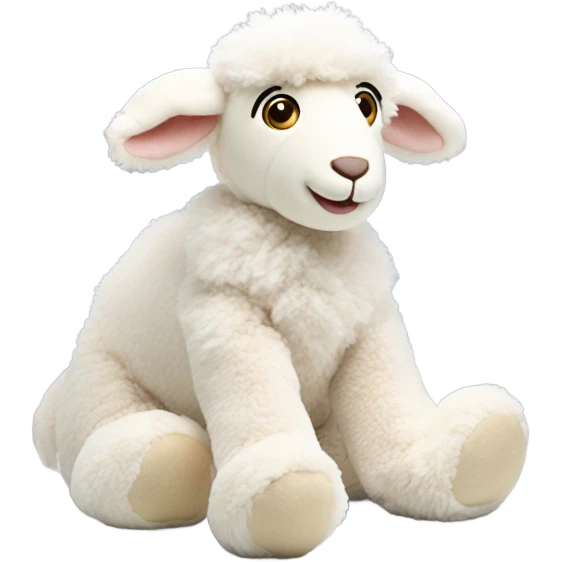 a jellycat lamb teddy bear  emoji