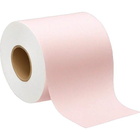 Light pink toilet paper emoji