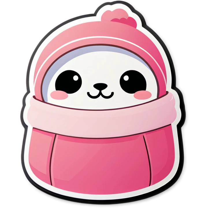 cozy pink emoji