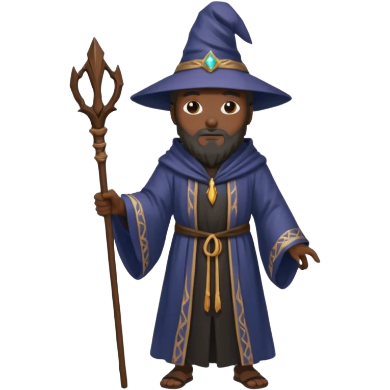Black wizard emoji