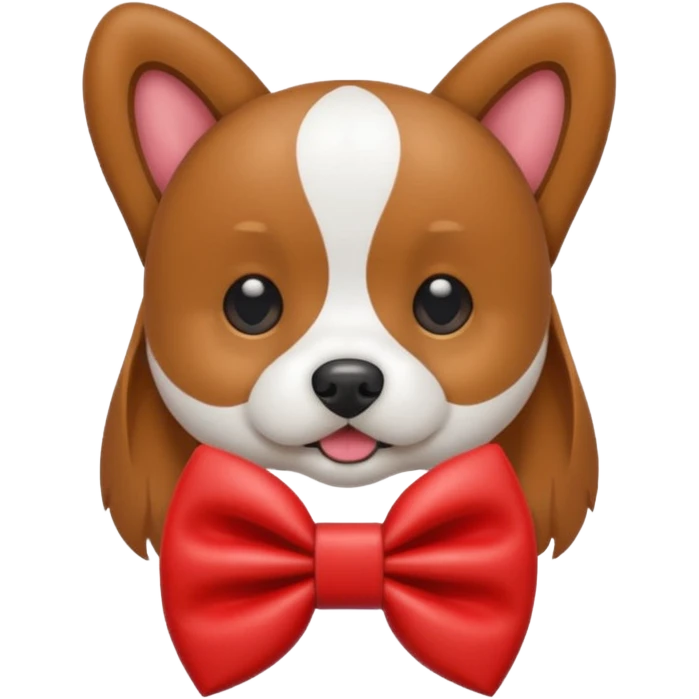 dog, dog bow, toy, grooming tool emoji