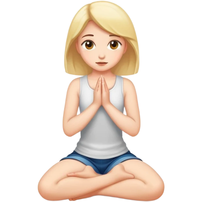 Girl on knees  emoji