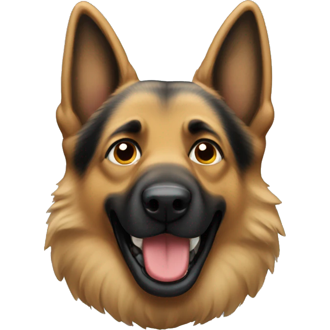 german shepard pooping  emoji