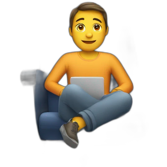 person sitting in an airplane-seat emoji