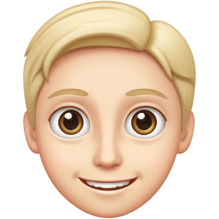 Smiling with big eyes emoji