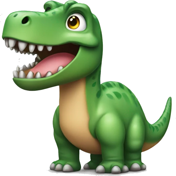 sweat emoji on a dinosaur  emoji