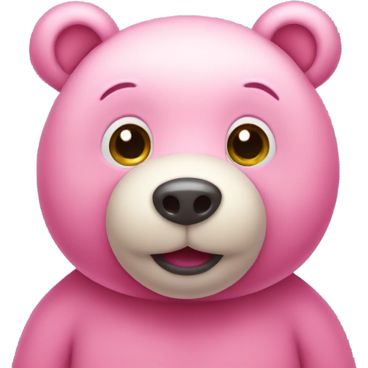 cute pink bear emoji