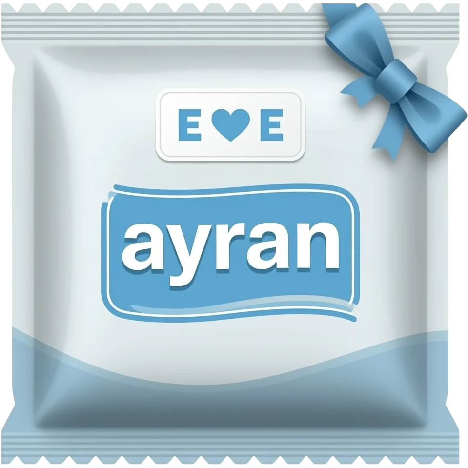 Bana bi tane ayran yapar mısın ayran paketinin üstünde hem ayran hemde en üstünde E♡E yazsın emoji