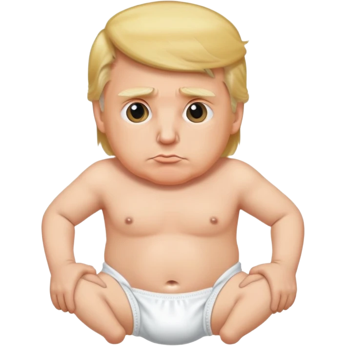President Trump wearing diaper emoji