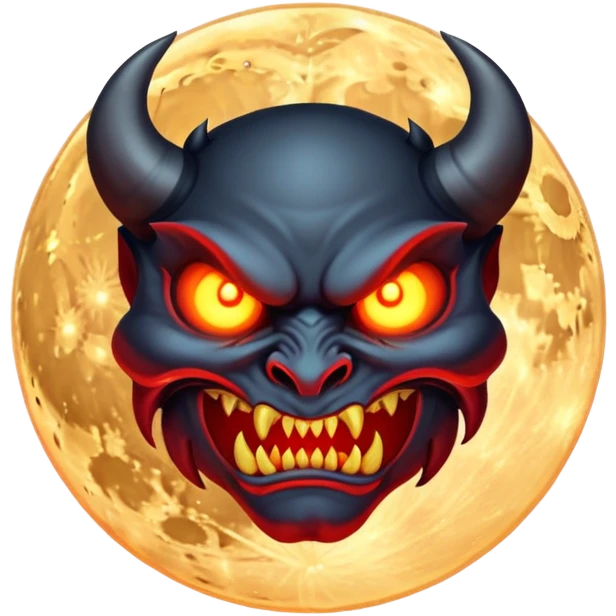 Lune demoniaque emoji